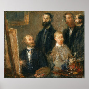 Poster Fantin-Latour - Manet dans son atelier