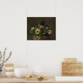 Poster Fantin-Latour - Pensées en pot (Cuisine)