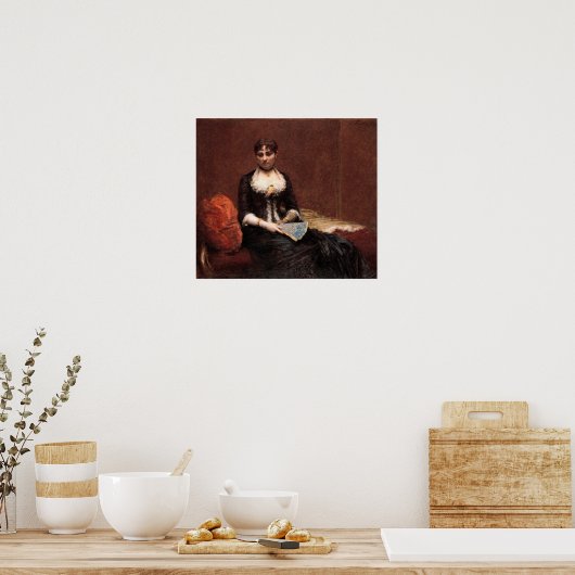 Poster Fantin-Latour - Portrait De Madame Leon Maitre (Cuisine)