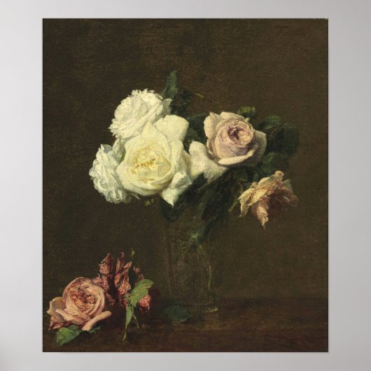 Poster Fantin-Latour - Rose (Devant)