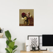 Poster Fantin-Latour - Roses (Bureau à domicile)