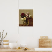 Poster Fantin-Latour - Roses (Cuisine)