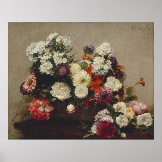 Poster Fantin-Latour - Vie Encore Avec Fleurs (Devant)