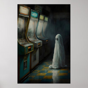 Poster Fantôme dans une salle d'arcade abandonnée, Affich