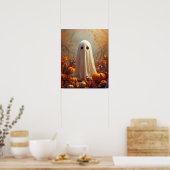 Poster Fantôme d'automne - Cosy Halloween & Automne Poste (Cuisine)