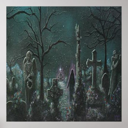 Poster fantôme de cimetière (Devant)