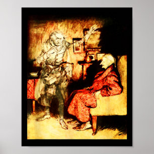 Poster Fantôme de Jacob Marley Scrooge Bah Humbug Noël Ca