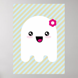 Poster fantôme de Kawaii