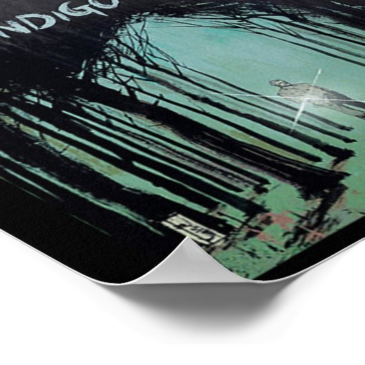 Poster Fantôme De La Forêt Cryptid Wendigo Bois (Coin)