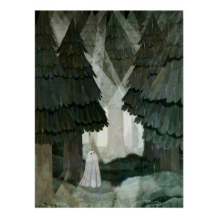 Poster Fantôme de la forêt de pins