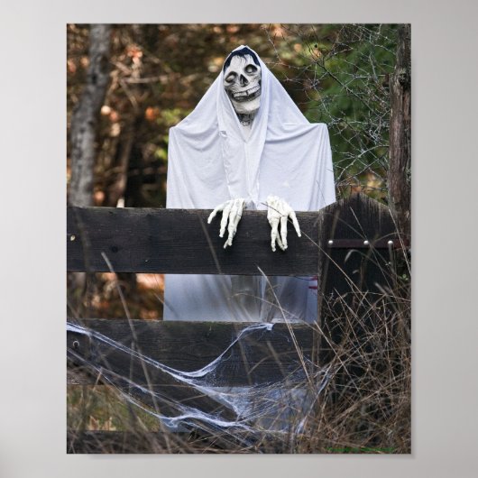 Poster Fantôme d'Halloween - Beaux-Arts (Devant)