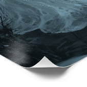 Poster Fantôme d'Halloween, chat et Skuls (Coin)