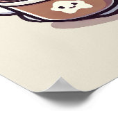 Poster Fantôme d'Halloween mignon en automne Beanie et ca (Coin)