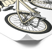 Poster Fantôme drôle d'Halloween à vélo VTT (Coin)