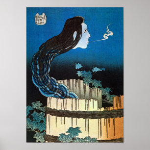 Poster Fantôme du bol, Hokusai