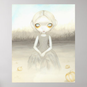 Poster Fantôme du Citrouille Patch ART IMPRIMER halloween