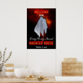 Poster Fantôme éffrayant sur le Ciel Fiery Haunted House  (Cuisine)
