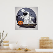 Poster Fantôme - Halloween (Cuisine)