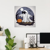 Poster Fantôme - Halloween (Bureau à domicile)