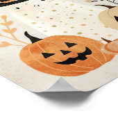 Poster Fantôme mignon avec Jack-o-lanterns Pépinière d'Ha (Coin)