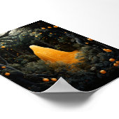 Poster Fantôme Orange Qui S'Étend Dans L'Ombre Sous Les A (Coin)