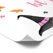 Poster Fantôme rose Halloween Bienvenue (Coin)