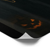 Poster Fantôme Visage Effrayant Avec Mains Coeurs Hallowe (Coin)