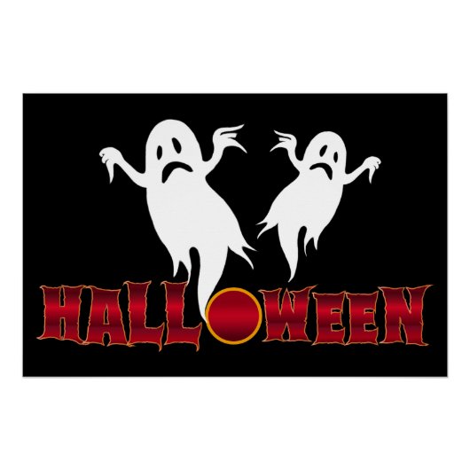 Poster Fantômes d'Halloween (Devant)