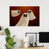 Poster Fantômes d'Halloween (Bureau à domicile)