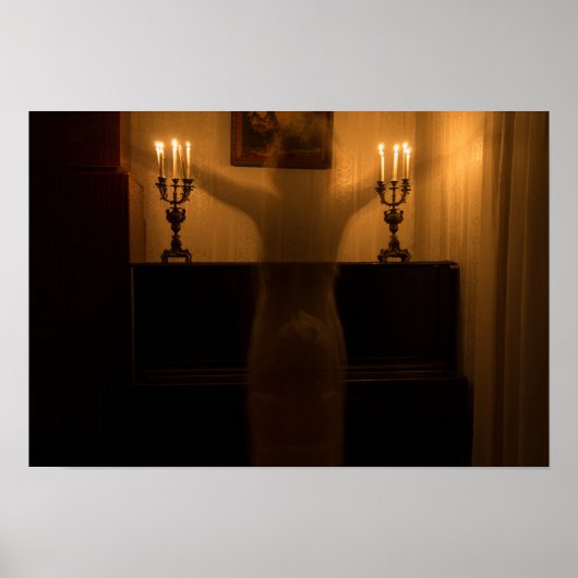 Poster fantômes d'horreur dans la chambre (Devant)
