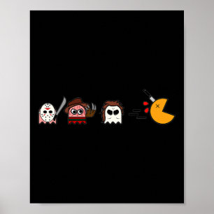 Poster Fantômes Drôles Parodie Halloween Joueur Horreur 8