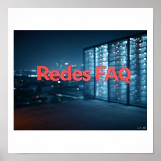 Poster FAQ Redes (Devant)