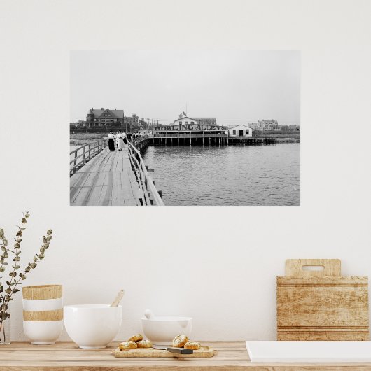 Poster Far Rockaway From the Inlet, 1904 (Cuisine)