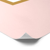 Poster Fard à paupières scintillant or rose pour photomat (Coin)