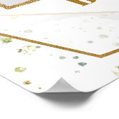 Poster Fard et or et verdure fête prénuptiale (Coin)