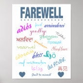 Poster Farewell Goodbye (Devant)