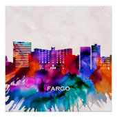 Poster Fargo Skyline (Devant)