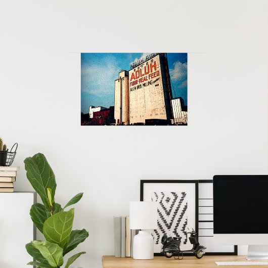 Poster Farine d'Adluh (Bureau à domicile)