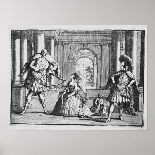 Poster Farinelli, Cuzzoni et Senesino à Handel's (Devant)