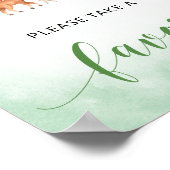 Poster Farm animals baby shower favor sign decoration (Coin)