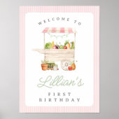 Poster Farmers Market Vegetable Stand Anniversaire Bienve (Devant)