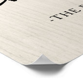 Poster Farmhouse Chic | Bienvenue (Coin)