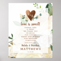 Farmhouse Fresh Rustic Love is Sweet Mariage Sign