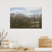 Poster Farnsworth House, Réflexion fluviale (Cuisine)