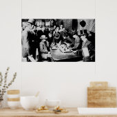 Poster FARO GAME ORIENT SALOON c. 1900 - ARIZONA (Cuisine)