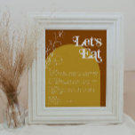 Poster FARRAH Retro les années 70 Rouille Mange Menu Arch<br><div class="desc">Cette affiche du menu mariage est orangée brûlée, orangée, arche couleur moutarde, fleurs de terre pour enfants et une police amusante sur le thème des années 70. Ce menu super pour le dîner est parfait pour un mariage rétro, un baby shower ou tout autre événement spécial. Toutes les couleurs sont...</div>