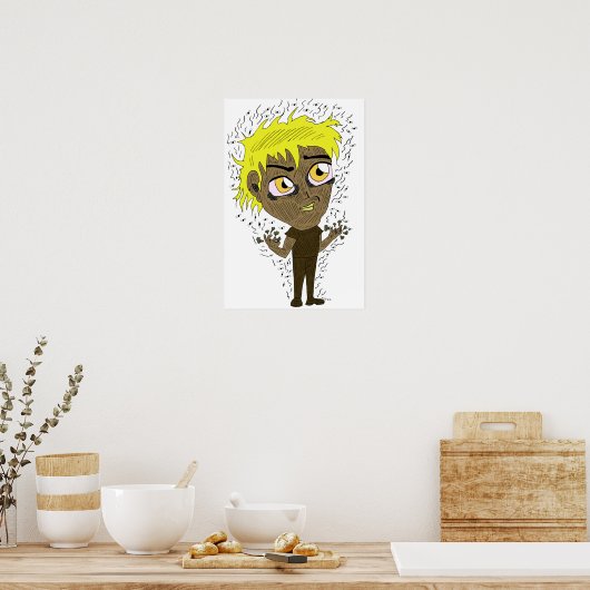 Poster Farty Fingers Chibi (Cuisine)