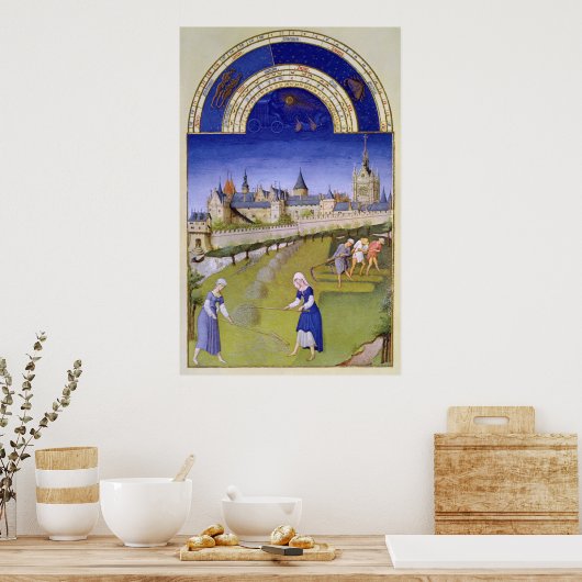 Poster Fascimile of June : Haymaking (Cuisine)