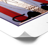 Poster Fashion Lady with Black Panther George Barbier (Coin)