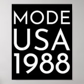Poster Fashion Usa 1988 M Tour (Devant)